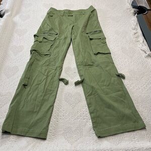 Flamingo Green Cargo Pants (M)